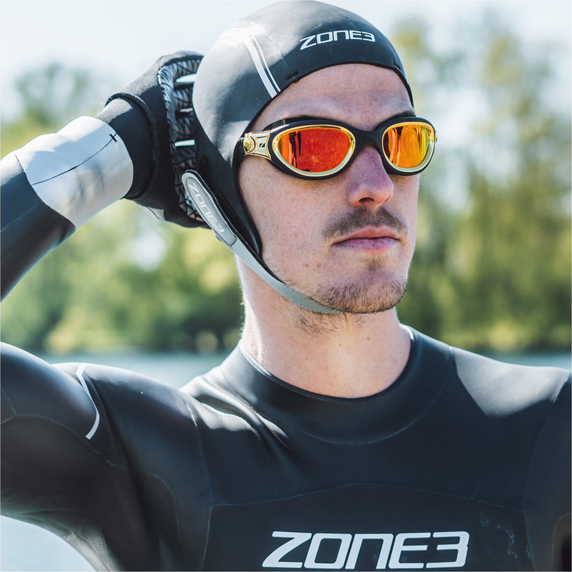 2026 Zone3 Venator-x Schwimmbrille Sa21gogve - Schwarz / Gold